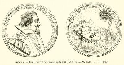 ニコラ・バイユル、商人の投票、1621-1627、メダル・オブ・デュプレ 作： French School